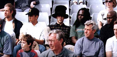Jamiroquai at the 1996 British Grand Prix
